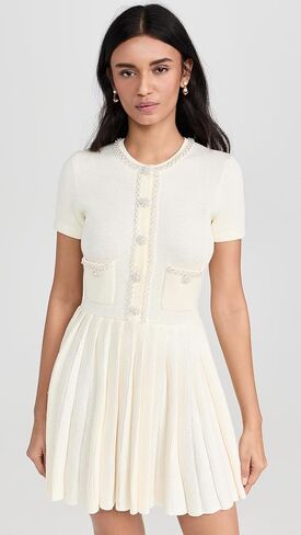 Self Portrait Women's Knit Mini Dress in Kuwait