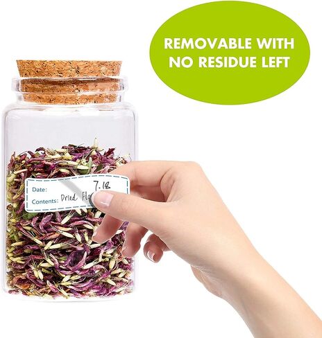 1x3“ Kitchen Date roll Paper Label Waterproof Food Storage Label blank stickers Removable Food Storage Labels Freezer Labels Adhesive Paper Labels,Labels for Food containers(1Roll,Blue，200pcs) in Saudi Arabia