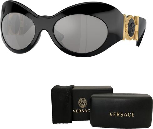 نظارات شمسية غير منتظمة من Versace VE4462 للنساء + حزمة مع مجموعة نظارات مجانية من Designer iWear in Kuwait