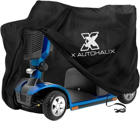 X AUTOHAUX التنقل سكوتر غطاء كرسي متحرك مقاوم للماء غطاء دراجة نارية جميع الأحوال الجوية حماية في الهواء الطلق أكسفورد 55x26x36 بوصة in Saudi Arabia