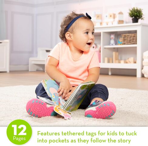 Melissa & Doug Children's Book - Hugs (Board Book with 5 Play Tags to Tuck into Pockets) in Saudi Arabia