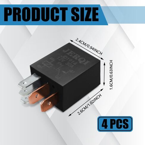 2PCS 5 Pin 12V 30A Relay، مفتاح مرحل السيارة، مرحل السيارات متعدد الأغراض، مرحل بدء التشغيل الأسود، مرحل الطاقة العالمي لملحقات استبدال السيارات بمحرك السيارة (5 دبابيس، قطعتان) in Kuwait