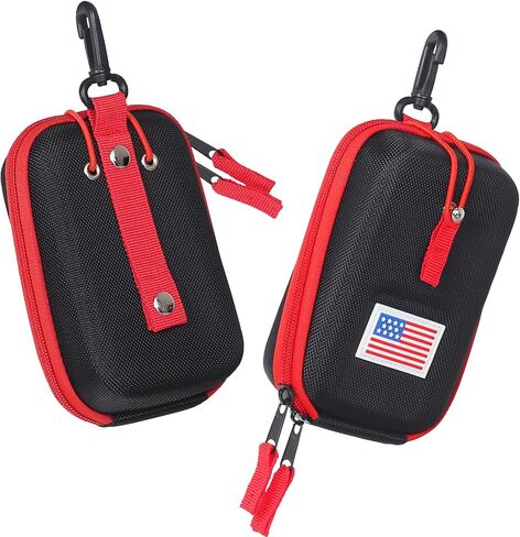 Golf Rangefinder Hard Shell Carry Case Box EVA Bag Compatible with Bushnell/Callaway/Tectectec V2 V3 V4 V5 Pro X2 Pro XE Or Others Rangefinder USA Flag in Saudi Arabia