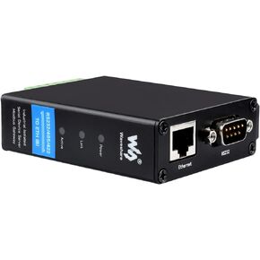 Waveshare Rail-Mount Serial Server, RS232/485/422 to RJ45 Ethernet Module, TCP/IP to Serial