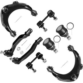 SCITOO 8pcs Front Suspension Kit Upper Control Arm Lower Ball Joints Outer Tie Rods Sway Bars Fit 1998 1999 2000 2001 2002 For Honda For Accord 2001-2003 For Acura CL 1999-2003 TL K9643 K90340 K620285