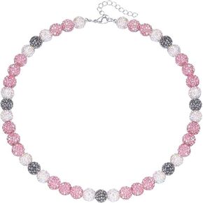 Baseball Bead Bracelets - 7.5+2" Charm Baseball Rhinestone Bracelets - Bling Ice Collection Bead Chain Gift for Men Women Boys Girls and Baseball Team Lovers