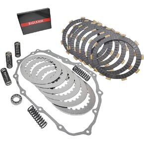 BIGLKNM Clutch Kit Friction Plates & Cover Gasket Compatible for Honda Sportrax 400 400EX TRX400EX TRX400X 400X 1999-2014