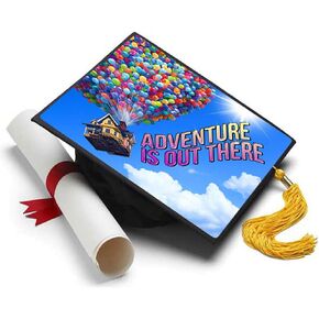 Adventure is Out There, Disney Up Grad Cap Topper, Grad Cap Decorations or Graduation Accessories