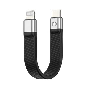 USB C to Lightning Cable Short, [MFi Certified-13.5cm] 30W Fast Charging 480Mbps Data Sync USB C Cable for Phone 14 Pro/14/13/13 Pro/12 Pro Max/12/11/11 Pro/X/XS(Not Work with DAC)