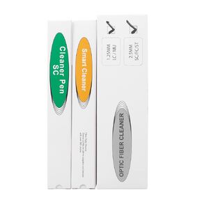 2-Pack Fiber Cleaner Fiber Optic Tools Cleaning Pen for 1.25 mm & 2.5mm SC/ST/FC/LC/MU Connector (1+1)