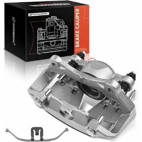 A-Premium Disc Brake Caliper Assembly with Bracket Compatible with Select Audi Models - Q5 2009 2010 2011 2012 - Front Right Passenger Side