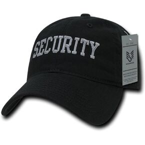Rapiddominance Security Relaxed Cotton Caps, Black