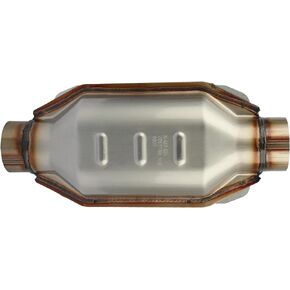 MAYASAF 2.5" Inlet/Outlet Universal Catalytic Converter, w/o O2 Port(EPA Compliant)