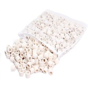 Aquarium Bio Rings Ceramic Filter Media 2.4 lbs for Fish Tank Sump, Canister Filter, Pond