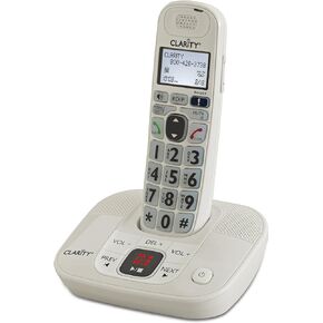 Clarity 53714 DECT 6.0 Amplified Cordless Phone with Digital Answering System, White, One Size