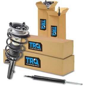 TRQ Front Complete Loaded Strut Spring Assembly Rear Shock Absorber Kit Set 4pc RWD Compatible with 2008-2012 BMW 128i 2008-2013 135i 2006 325i 2007-2013 328i 330i 2009-2011 335d 335i 2011 335is