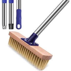 Soft Bristle Car Wash Brush with Long Handle, Non-damaging, Scratch-Free for Car, Truck,Deck, Camper, Household Cleaning