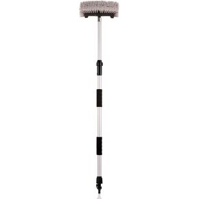 CARCAREZ Flow Thru Dip Car Wash Brush with 60" Long Dismountable Handle for Auto RV Truck Boat Camper Exterior Washing Cleaning