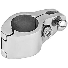 Keenso Bimini Top Hardware,Boat Jaw Slide,Bimini Top Parts,1 Inch Stainless Steel Boat Bimini Top Hinge Rail Mount Clamp Marine Hardware Fitting