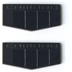 Yoaoo 2Pack OEM Zl1 1LE M Emblems Badge Front Right Left 3D Compatible with Zl1 1LE Ss Rs Zl1 Matte Black