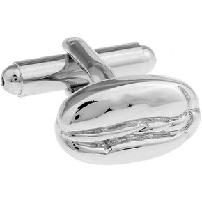 Coffee Bean Pair Cufflinks in a Presentation Gift Box & Polishing Cloth