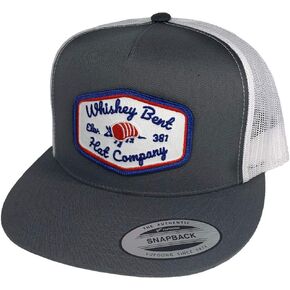 Whiskey Bent Hat Co. The Dillo – 5 Panel Adjustable Snapback Hat, Mesh Back, Embroidered Patch – Western Style Hat