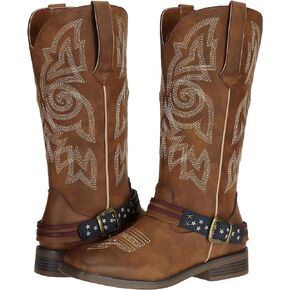 J's.o.l.e American Flag Cowboy Boots for Women