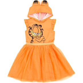 Garfield Toddler Girls Cosplay Tulle Tutu Dress to Big Kid