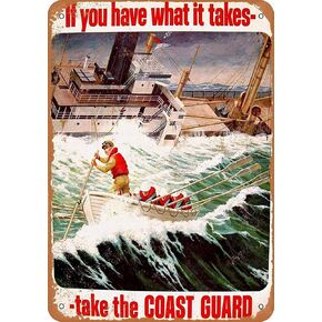 8 x 12 Metal Sign - 1965 United States Coast Guard - Vintage Wall Decoration Retro Art in Kuwait
