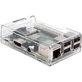 sb components Raspberry Pi 3 Model B+ Transparent Case - Access to All Ports