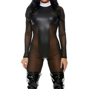 Forplay Women's Sinful Sister Catsuit and Headpiece