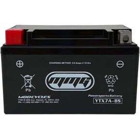 MMG YTX7A-BS Gel Cell Sealed Factory Activated High Performance Powersports Battery
