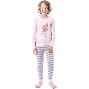 INTIMO Barbie Girls' Child Fairy Princess Magical Tight Fit Sleep Pajama Set