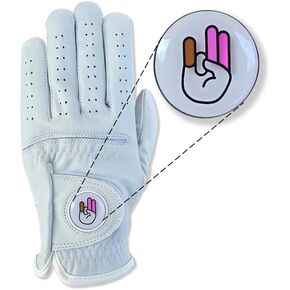 Shocker Golf Gloves Magnetic Ball Marker Nice Premium Cabretta Leather Durable Grip Funny Gag Gift Shot Men's Adult Shoker Ghost