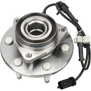 MAYASAF 515036 [4WD ONLY] Front Wheel Hub Bearing Assembly 6 Lugs w/ABS Fit 2002-06 Chevrolet Silverado(Suburban/Avalanche) 1500 Tahoe GMC Sierra Savana 02-06 Cadillac Escalade