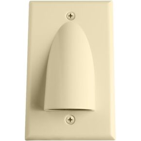 Skywalker Single Gang Bundled Cable Wall Plate (Almond)