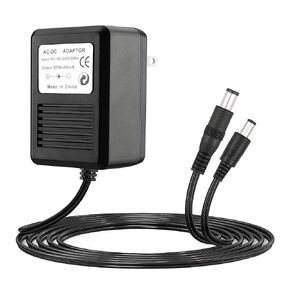 FNKTQL for SNES Power Supply, NES Power Cord Compatible with Super Nintendo/SNES/NES/Sega Genesis mk1 / Genesis 2 / Atari Jaguar