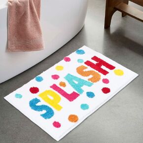 Kids Bathroom Rugs, 17"×24" Non Slip Bath Rugs, Soft and Absorbent Bathroom Carpet,Machine Wash/Dry, Bath Mats for Floor,tub,Shower,and Bath Room,Splash
