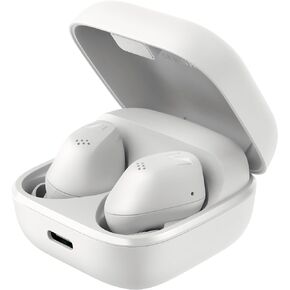 Sennheiser ACCENTUM True Wireless Earbuds - Crystal-Clear Sound with Hybrid ANC, Ergonomic Design, 28-Hour Battery Life, Touch Interface and Dual Mic Call Quality - White