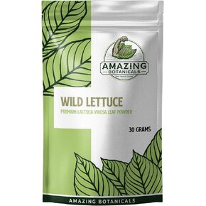 Wild Lettuce Natural Leaf Powder - Pure and Potent Herbal Supplement for Relaxation and Relief | 30 Grams