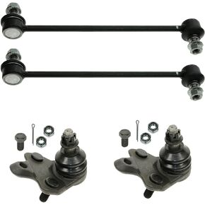 TRQ Front Lower Ball Joints & Sway Bar End Links Kit Set of 4 for Toyota Scion
