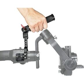 Stabilizer Handle Grip, 1/4'' 3/8'' Mount Aluminium Alloy Folding Handheld Grip Stabilizer Accessories for DJI Ronin S/Ronin SC
