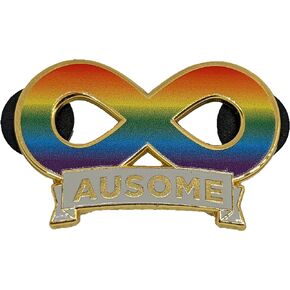 Ausome Autism Pride Rainbow Spectrum Infinity Symbol Enamel Pin | Celebrate Differences Autism Acceptance Neurodivergent Pride Pin
