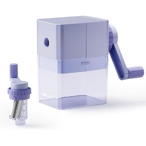 ENMY Manual Pencil Sharpener, Hand Crank Pencil Sharpener with Strong Helical Alloy Blade Labor-Saving Handheld Colored Pencil Sharpener for Kids, School, Classroom, Home, Artists