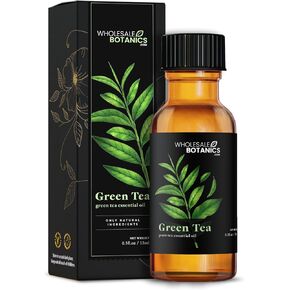 زيت الشاي الأخضر الأساسي من شركة Wholesale Botanics | زيت عطري غير مخفف بدرجة ممتازة 100% | للعلاج بالروائح والصابون والمستحضرات والشموع | نباتي ولم يتم الإساءة إلى الحيوانات في تصنيعه (1 أونصة سائلة) in Saudi Arabia
