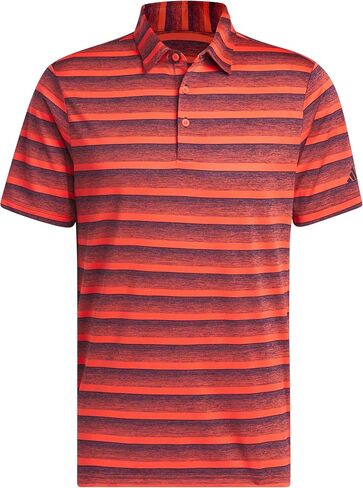 adidas Men's Two Color Stripe Golf Polo Shirt in Saudi Arabia