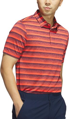 adidas Men's Two Color Stripe Golf Polo Shirt in Saudi Arabia