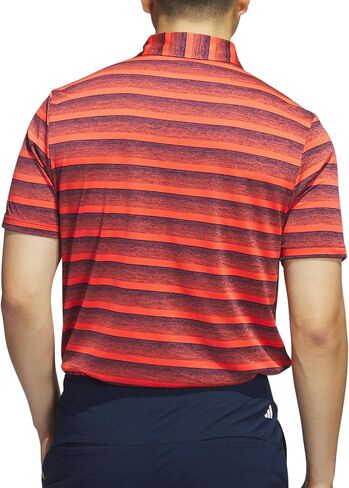 adidas Men's Two Color Stripe Golf Polo Shirt in Saudi Arabia