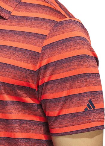 adidas Men's Two Color Stripe Golf Polo Shirt in Saudi Arabia