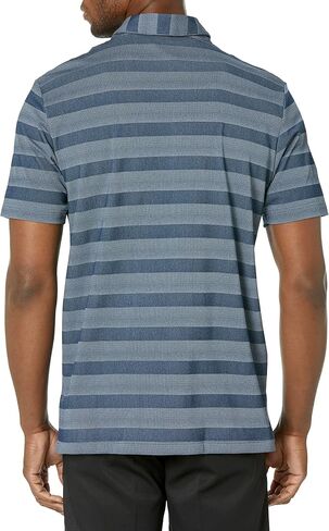 adidas Men's Two Color Stripe Golf Polo Shirt in Saudi Arabia